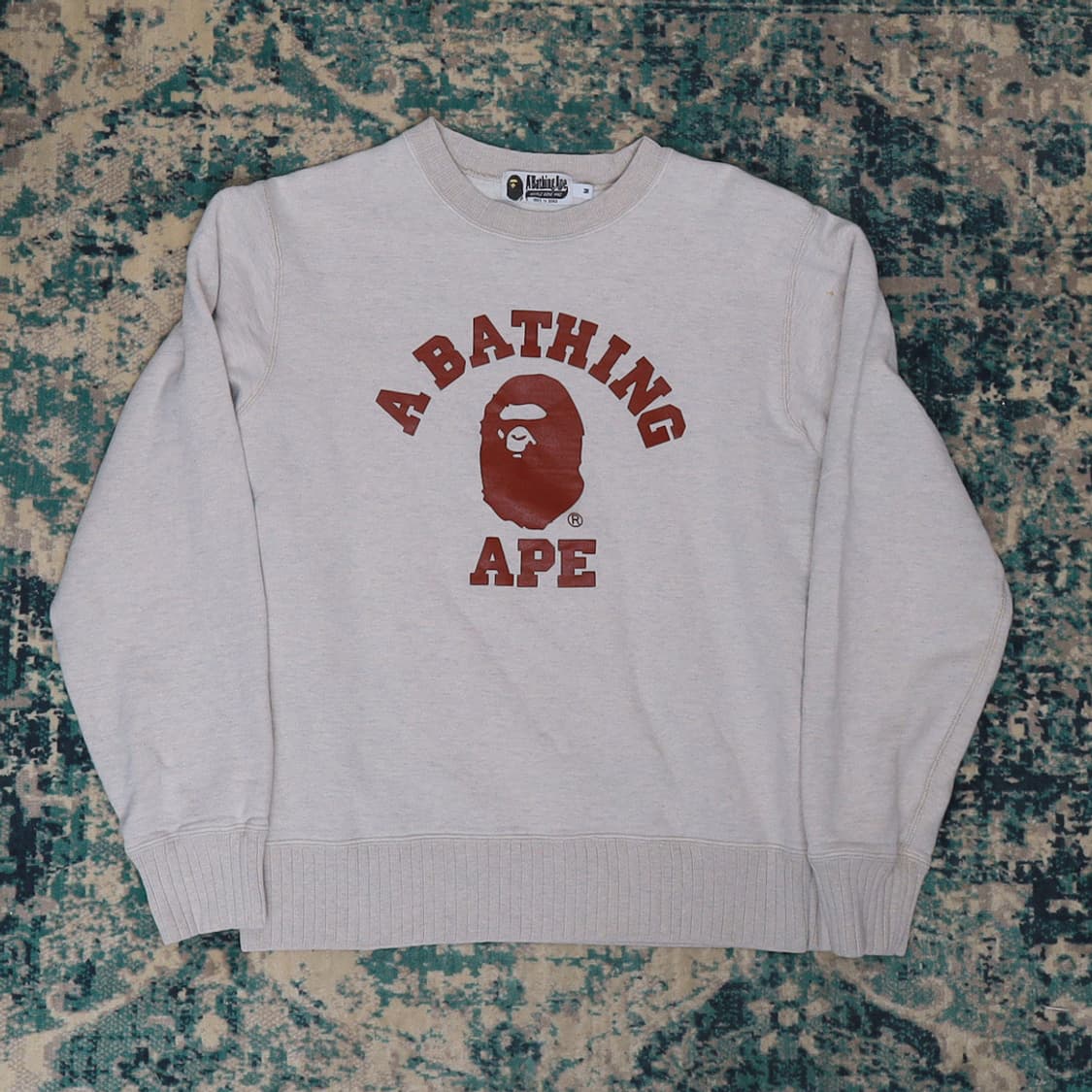 Bape 베이프 컬리지 크루넥 스웻셔츠 맨투맨 M 상품이미지1