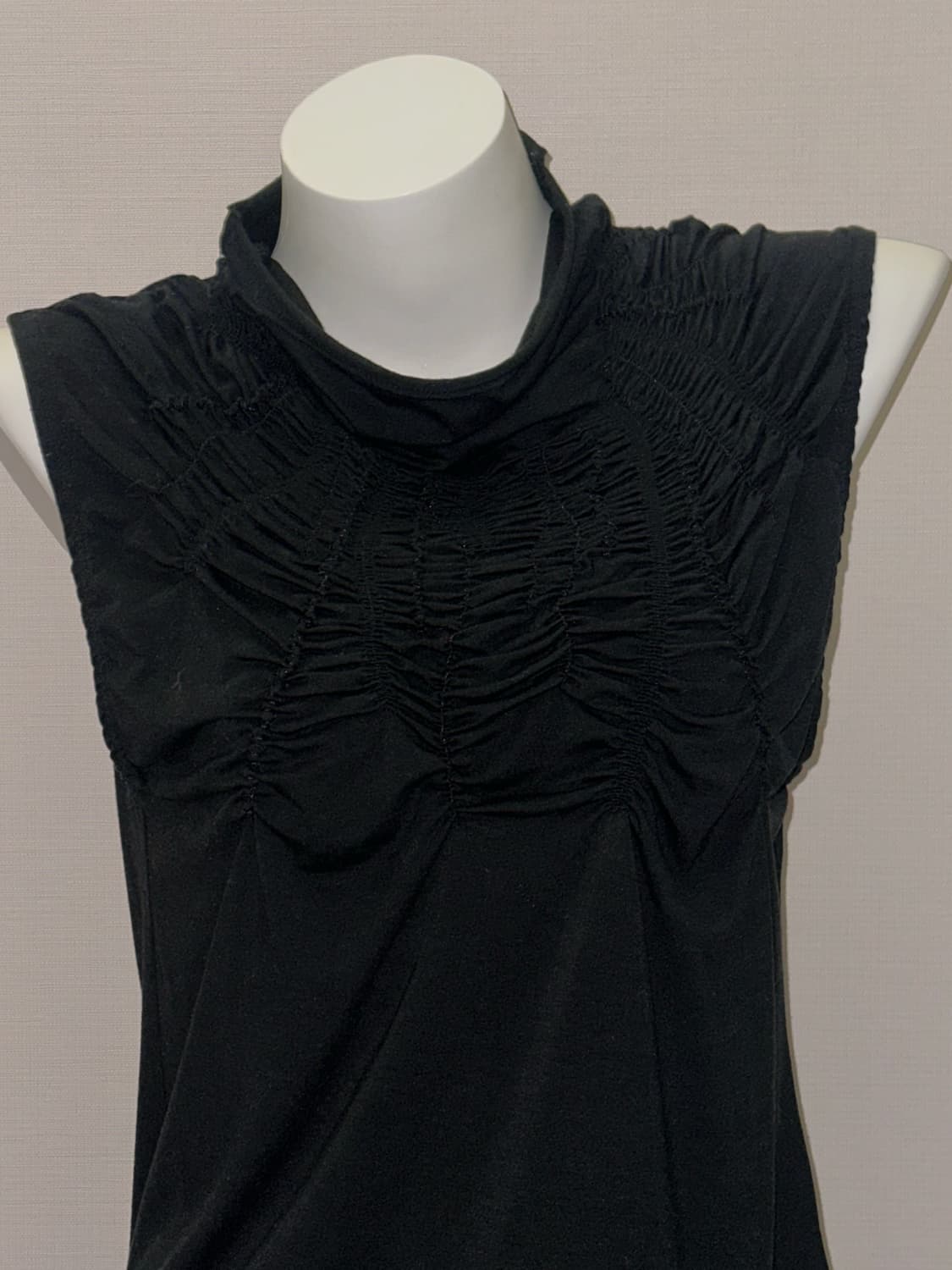 빈티지 셔링 고스 폴라 슬리브리스 상품이미지5