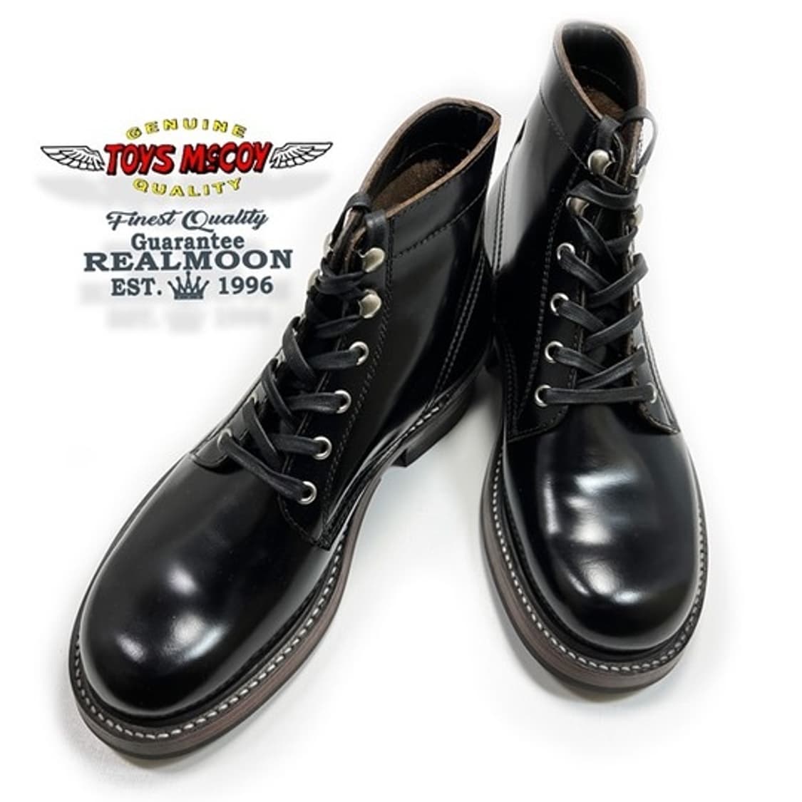 [8, 260]토이즈맥코이 "SAXON" 색슨 글래스 레더 워크 부츠 상품이미지1