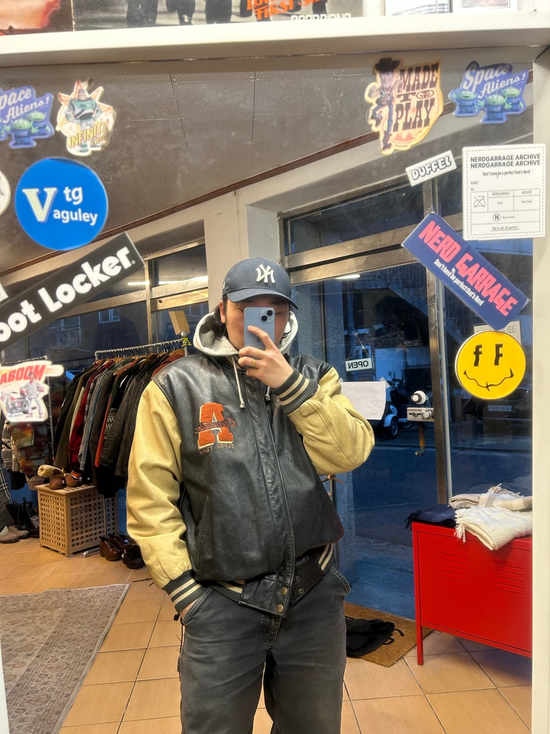 90‘s Shane 소가죽 바시티자켓 상품이미지7