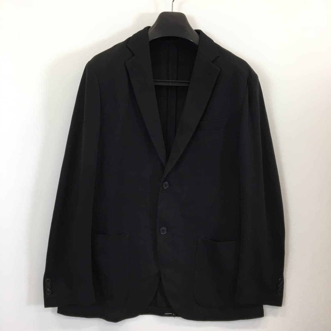 유니클로 코튼혼방 져지 콤비자켓 XL 블랙  상품이미지1