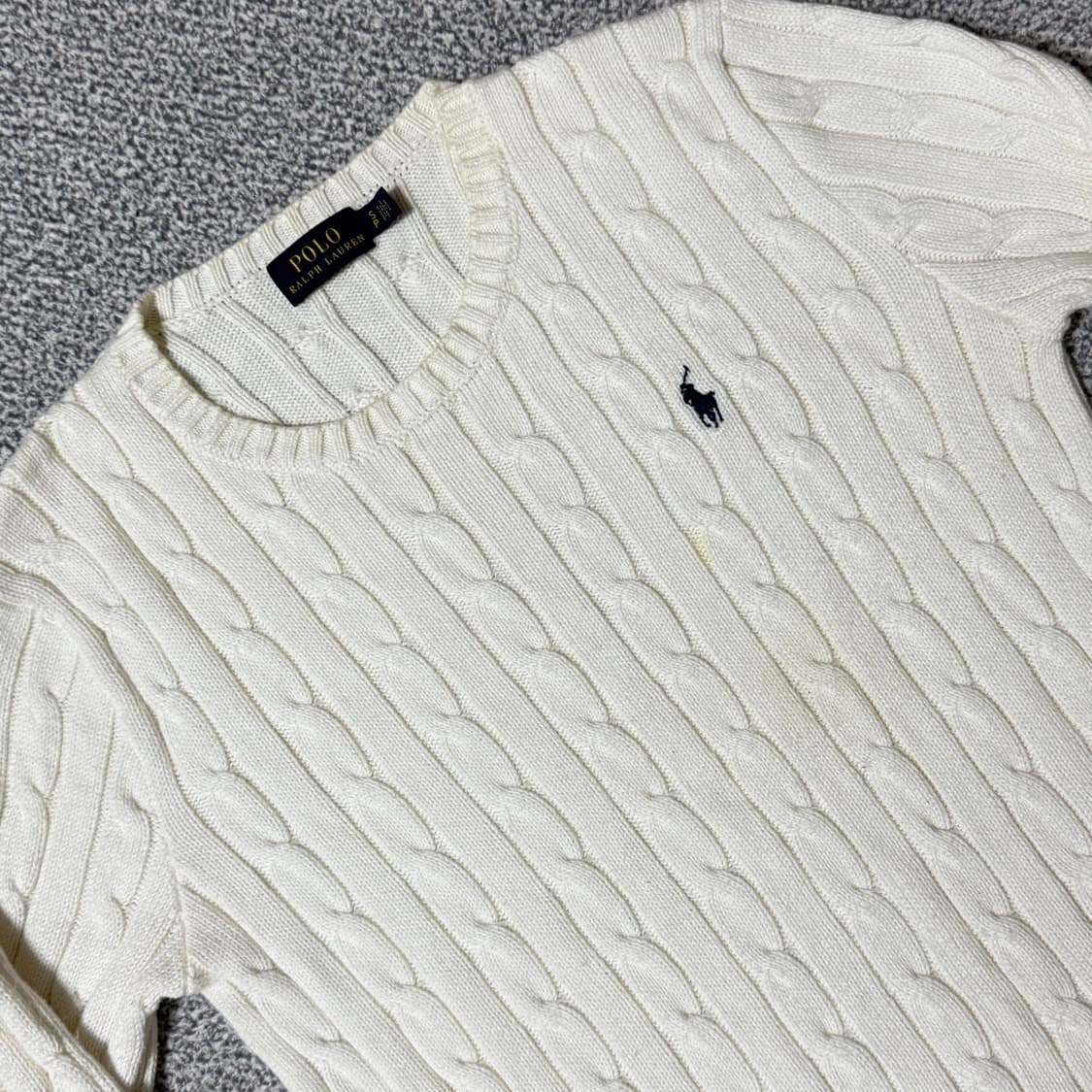 폴로 랄프로렌 꽈배기 니트 S 상품이미지2