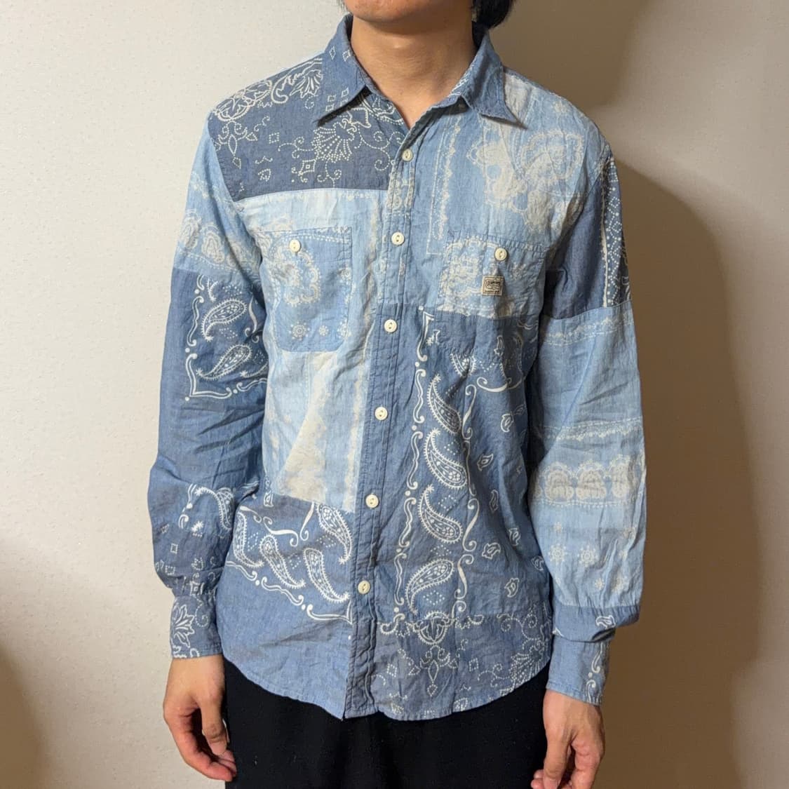 데님앤서플라이 반다나 패치워크 셔츠 상품이미지2