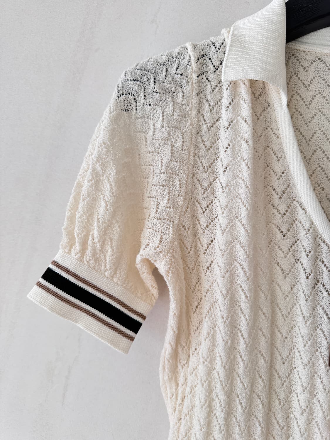 텍있는 새상품 HUGO BOSS 니트 원피스 XS 크림색(44,55사이즈 상품이미지5