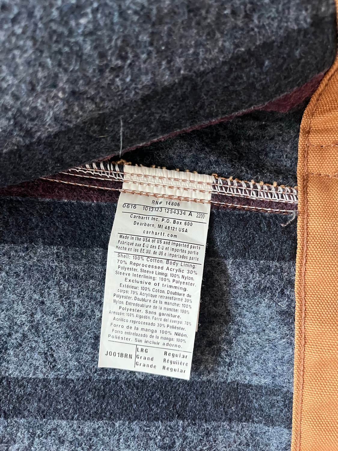 [L] 칼하트 디트로이트 자켓 브라운 j001 상품이미지5