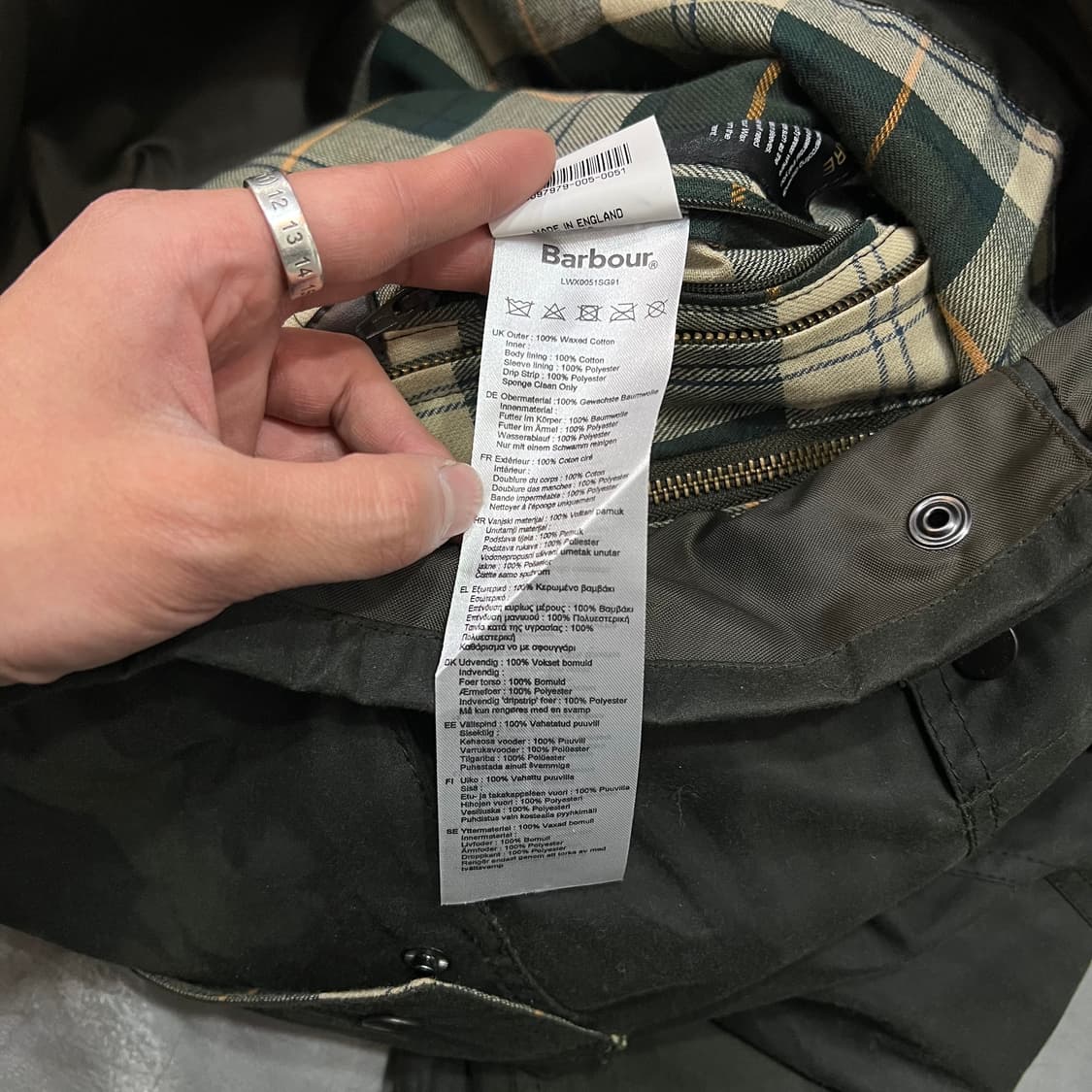  바버 데드스탁 사파리 자켓 y14486 상품이미지8