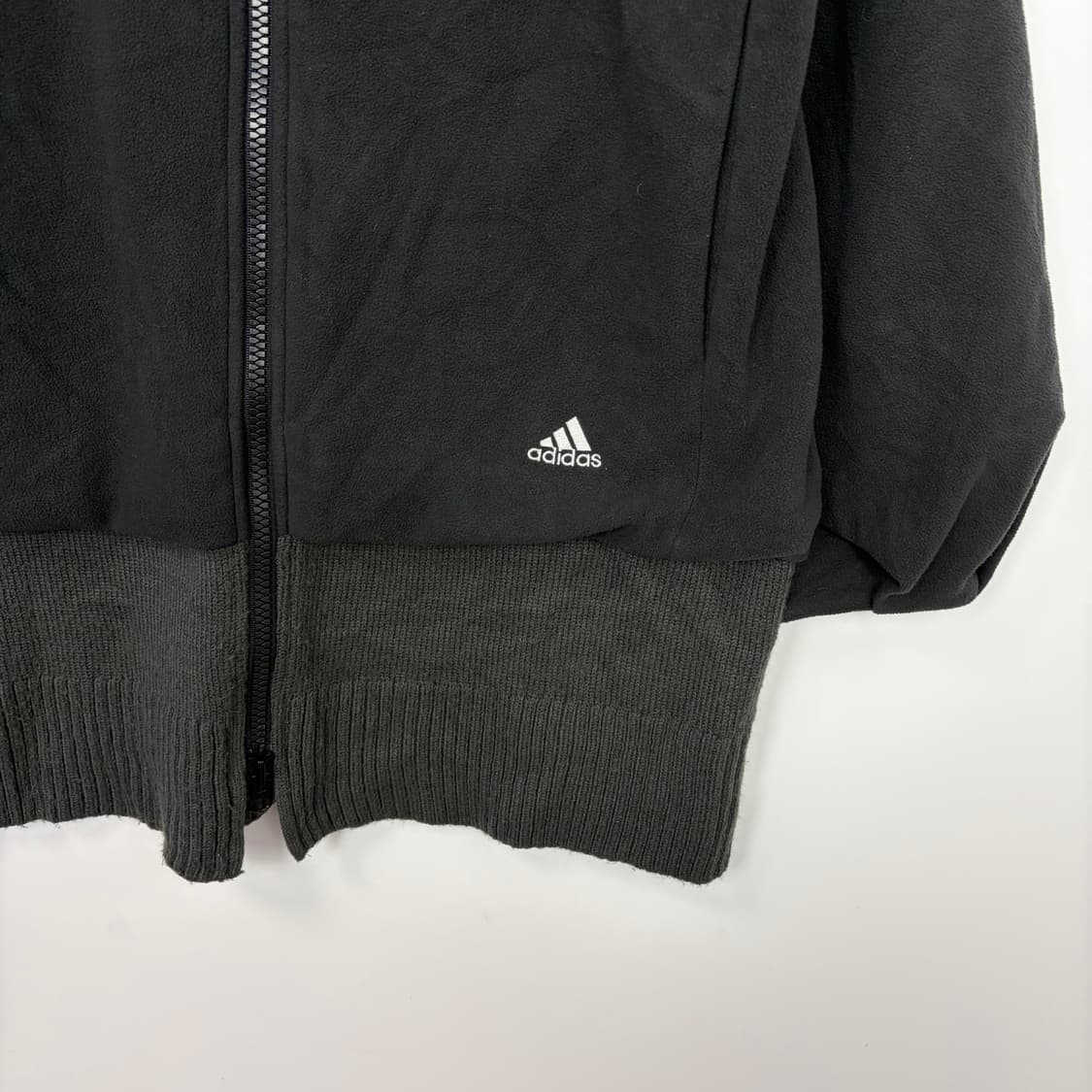 아디다스 후리스 플리스 패브릭 믹스 롱 자켓 상품이미지5