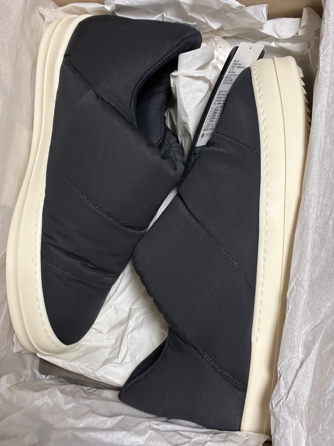 릭오웬스 패딩 슬립온 42 상품이미지1