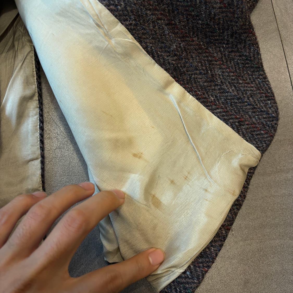 빈티지 해리스트위드 울 자켓 상품이미지6