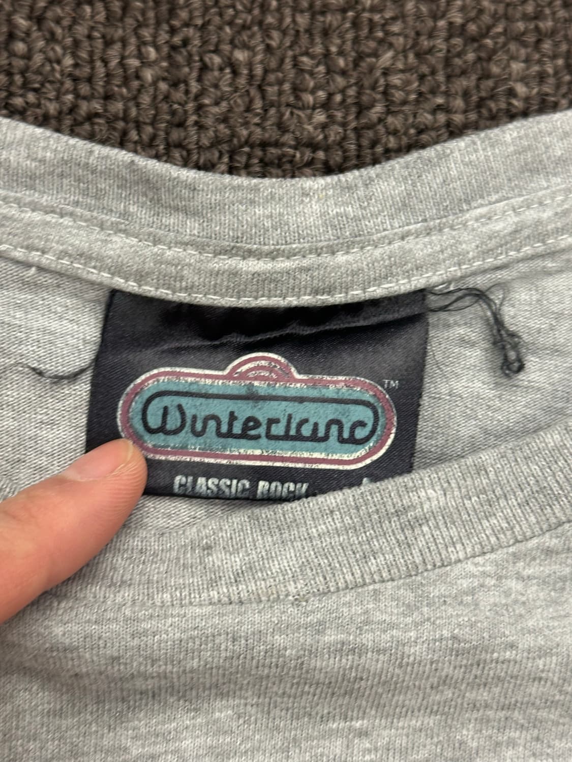 L)KISS 밴드 티 빈티지 락 프린팅 그레이 롱슬리브 상품이미지3