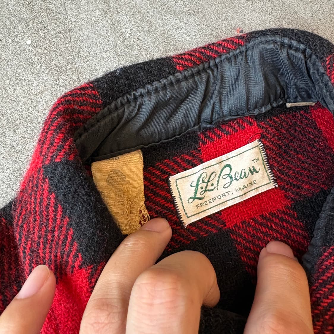 70s L.L.bean 70년대 생산 엘엘빈 울 셔츠 상품이미지5