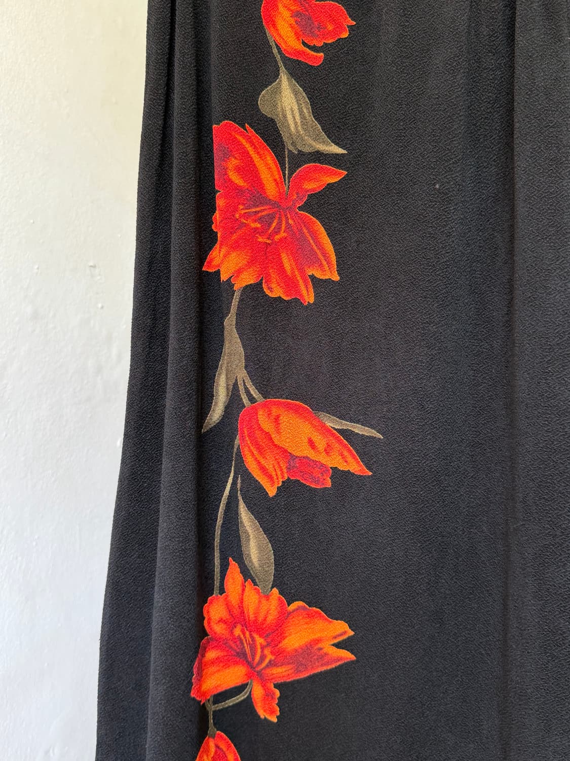 플라워패턴 y2k 롱 비스코스 스커트 상품이미지6