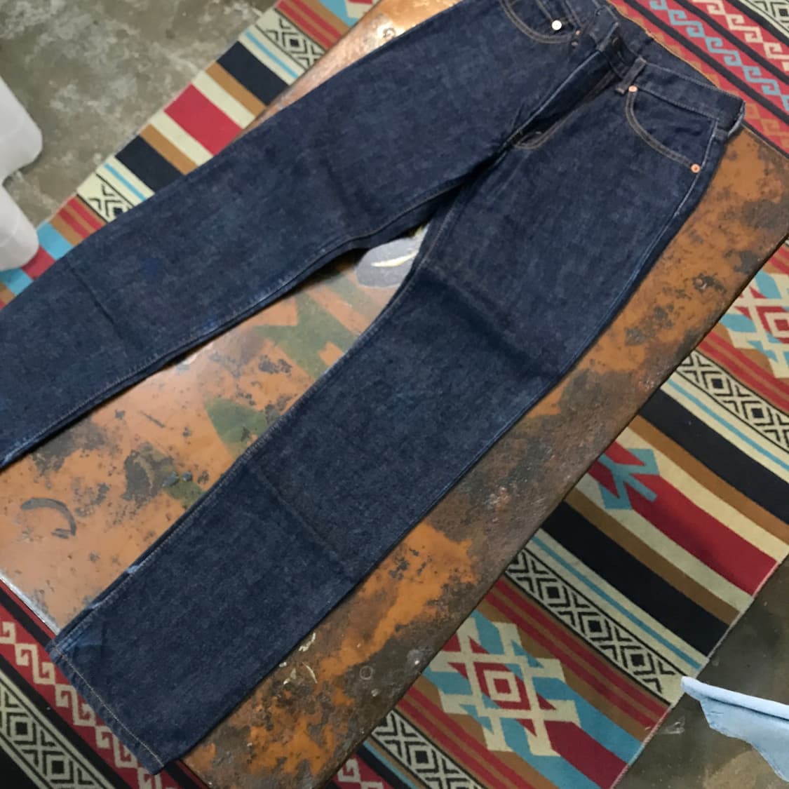 리바이스 505 인디고 생지 데님 팬츠 허리 26 사이즈 상품이미지4