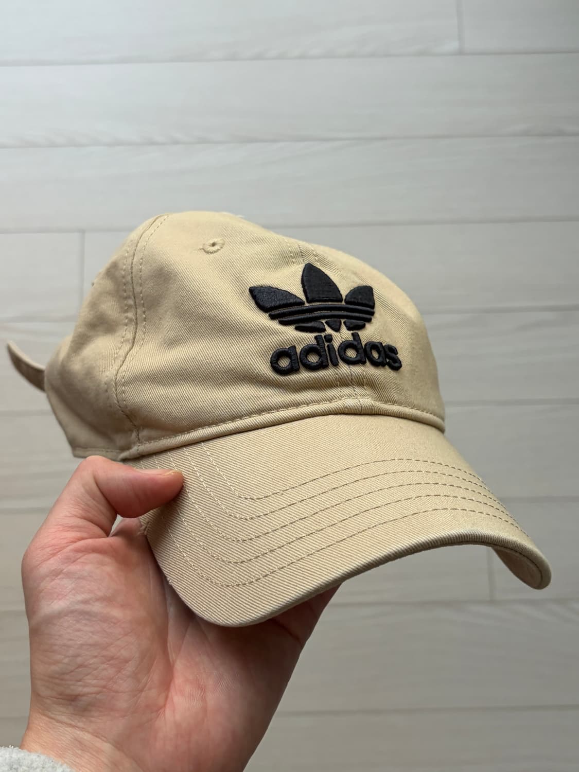 아디다스 오리지널 삼선 베이지 볼캡 상품이미지2
