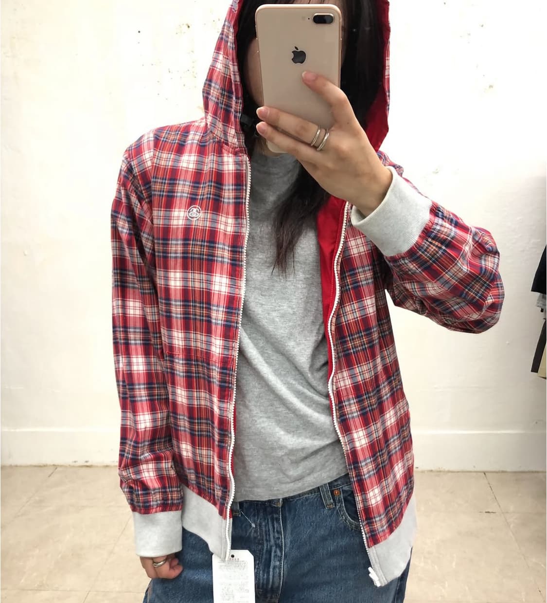 스투시 리버시블 집업 상품이미지1