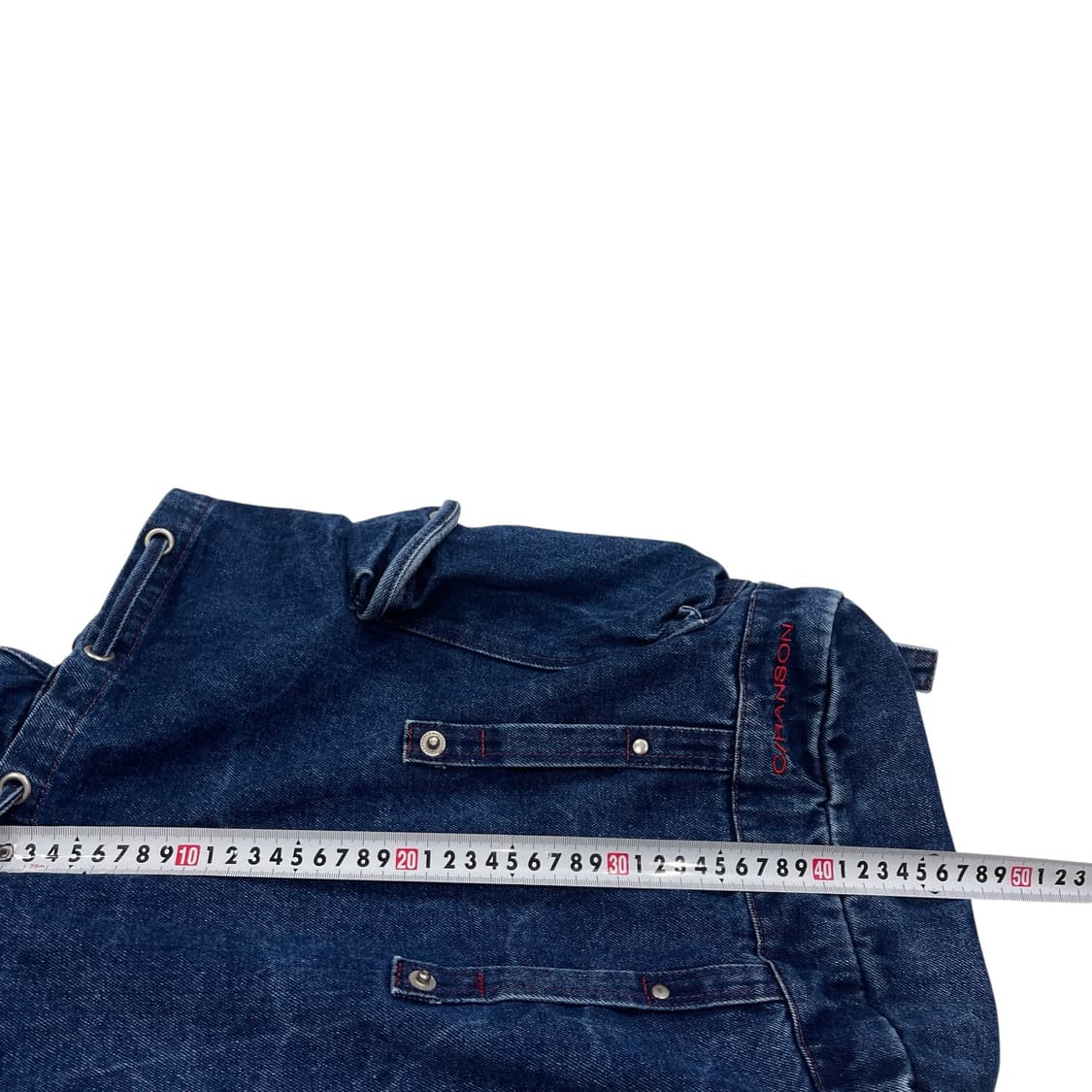 랑송 빈티지 Y2K 포켓 복조리 데님 면 백팩 가방 상품이미지6