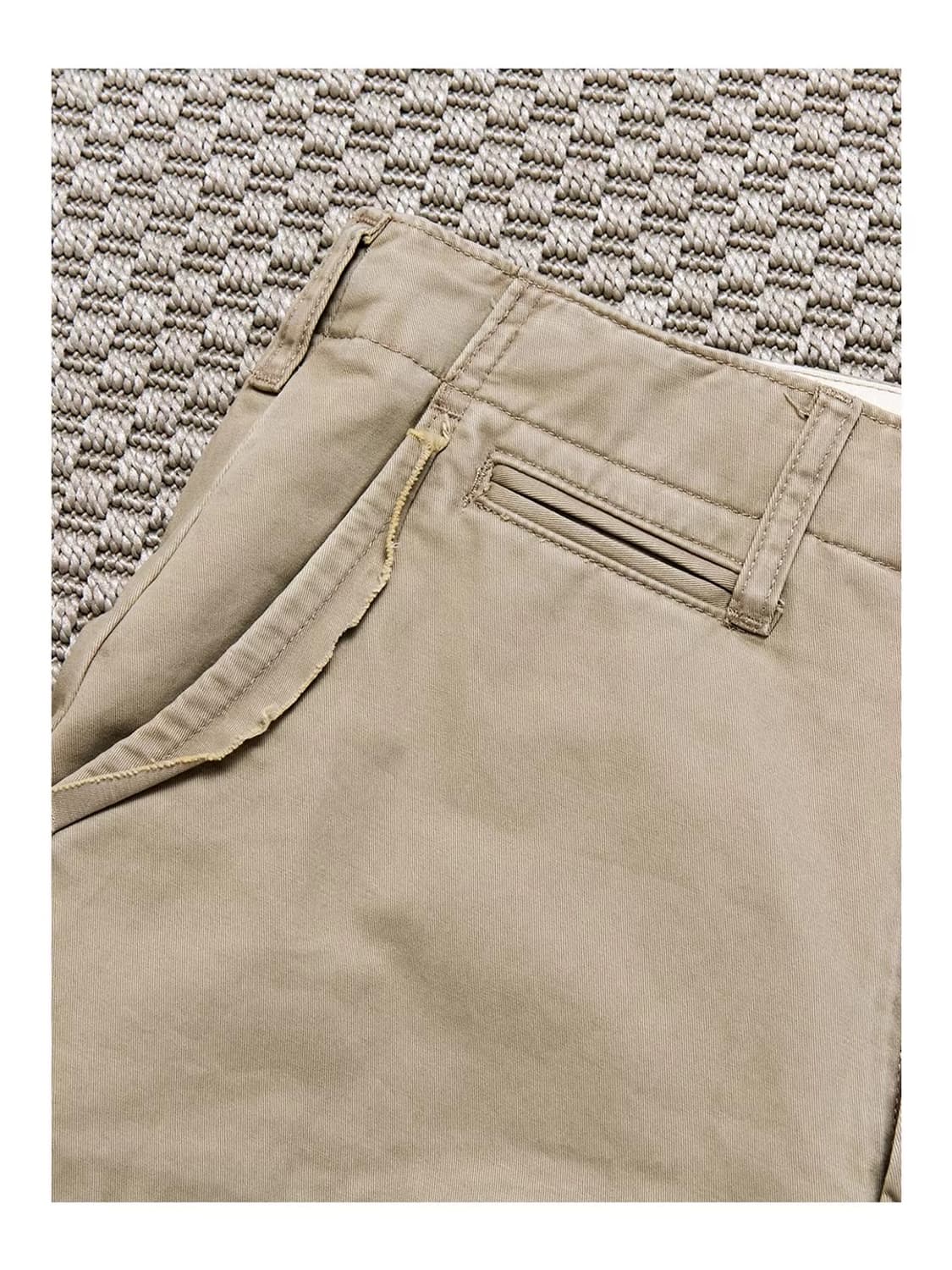 ️️️♦️ COZY / 러기드 코튼 패치워크 빈티지 치노 와이드 팬츠 상품이미지7