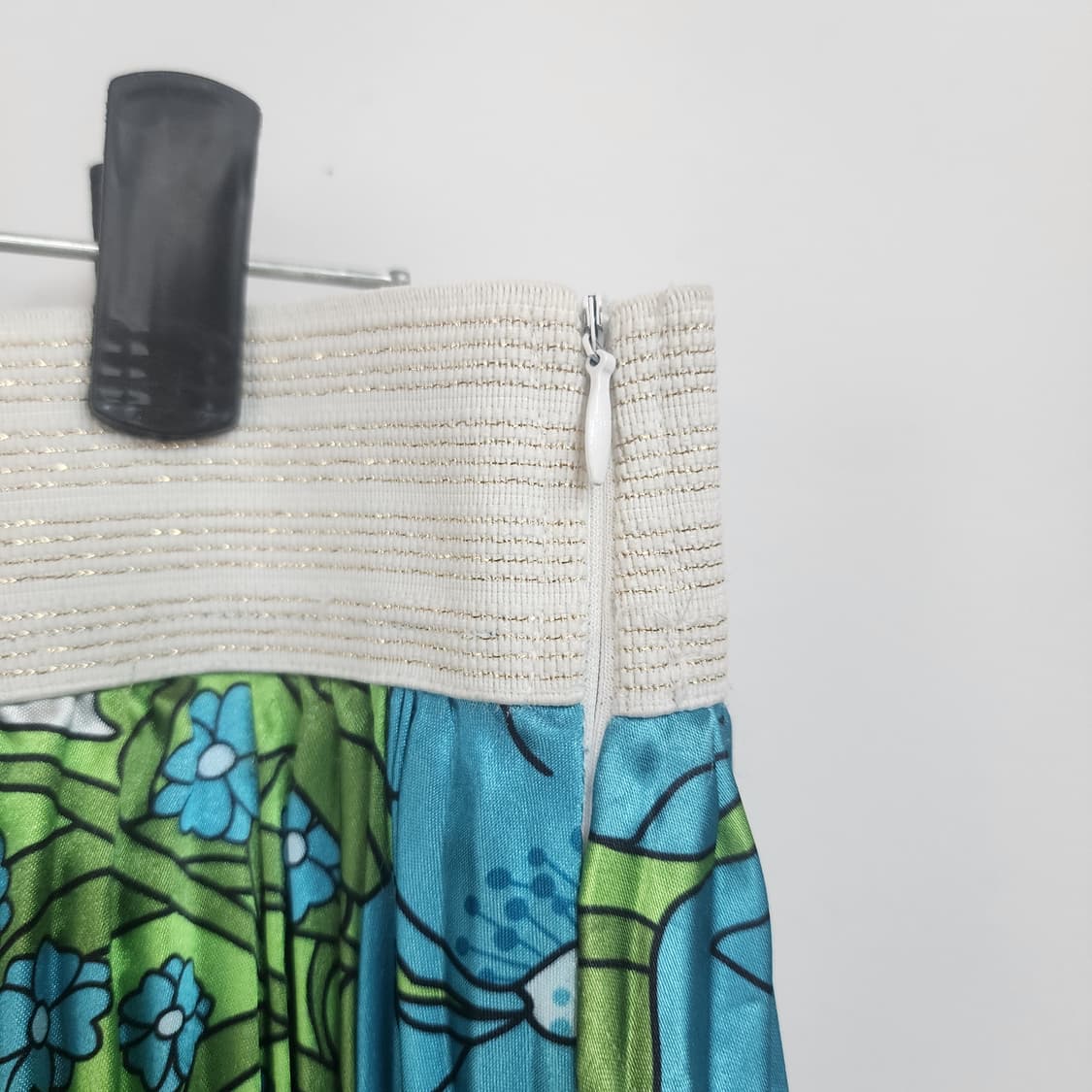 발렌디자인 플라워 패턴 플리츠 롱 스커트 상품이미지4