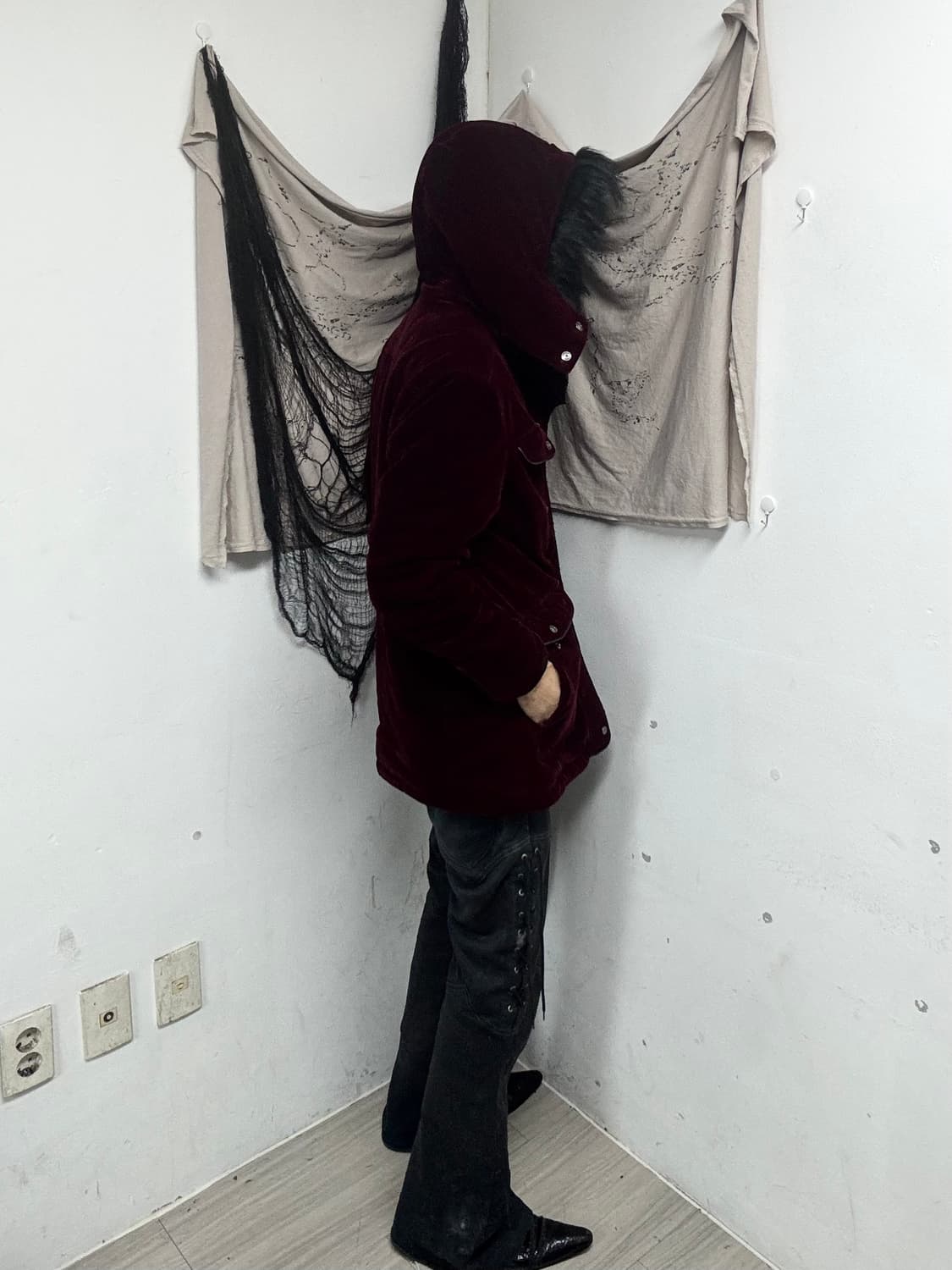 2000s Mood Burgundy Black intheattic 상품이미지4