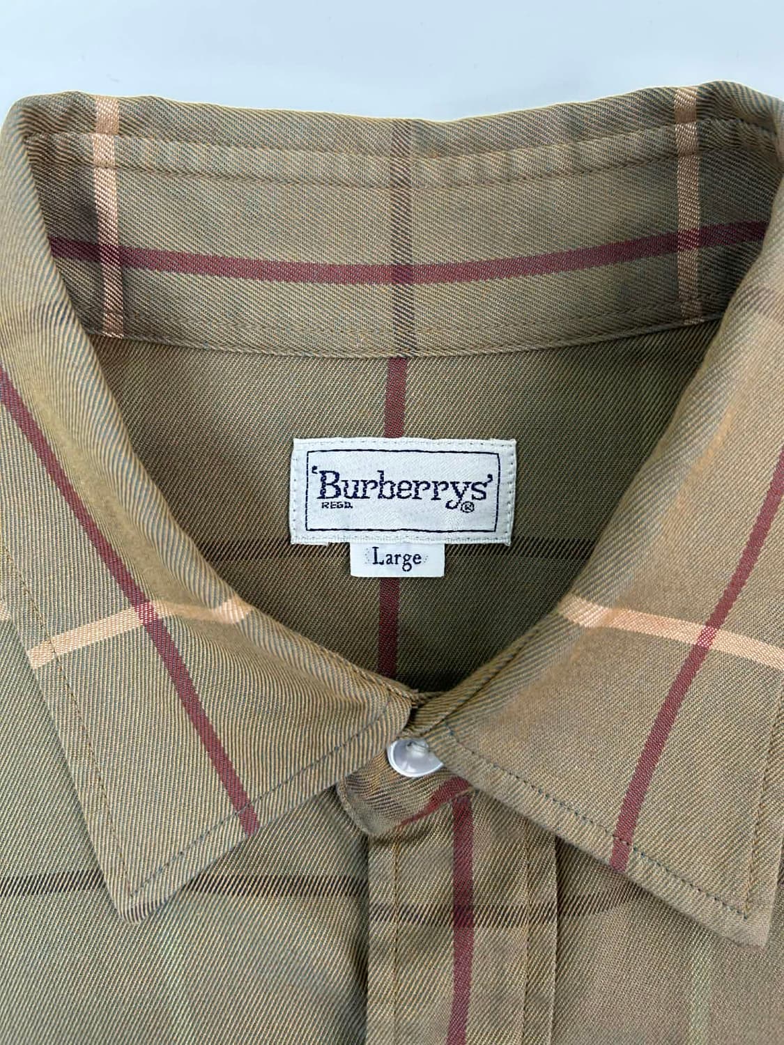 [L] 버버리 빈티지 체크 셔츠 상품이미지4