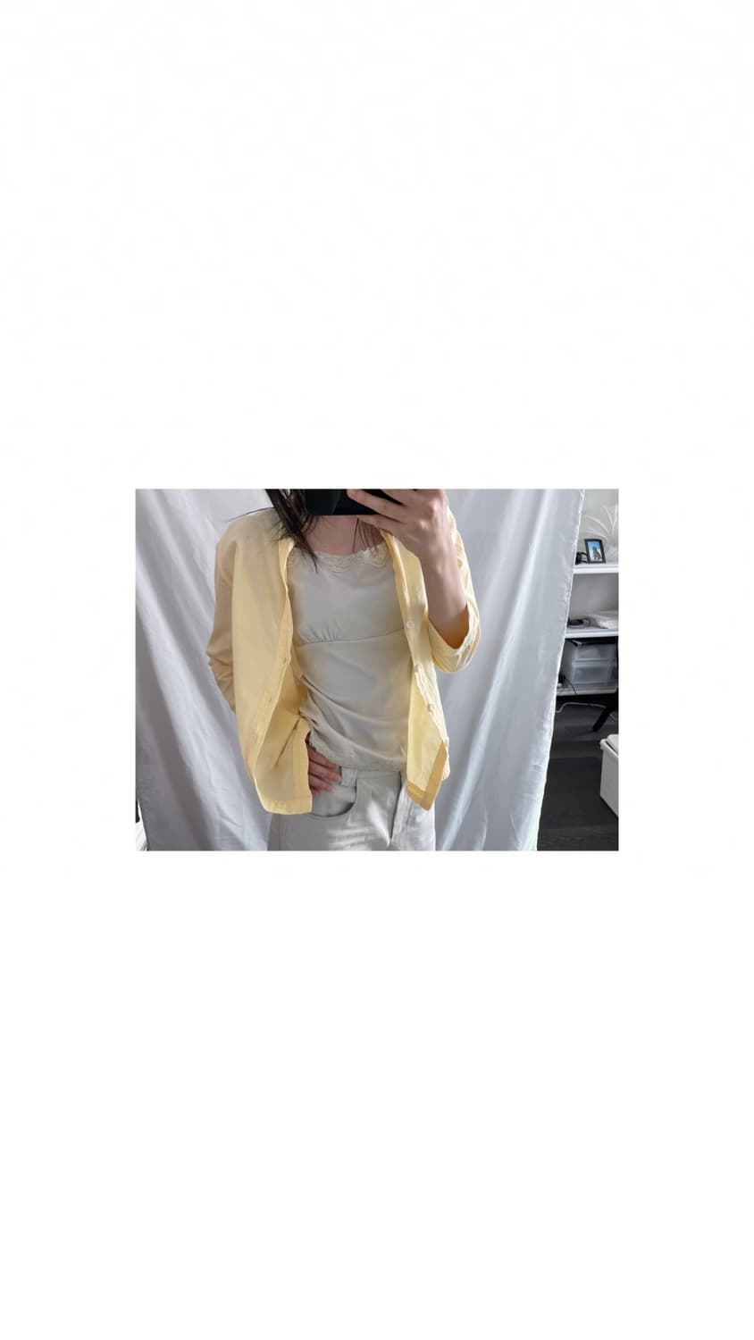 NATURAL LAUNDRY yellow shirt 상품이미지9