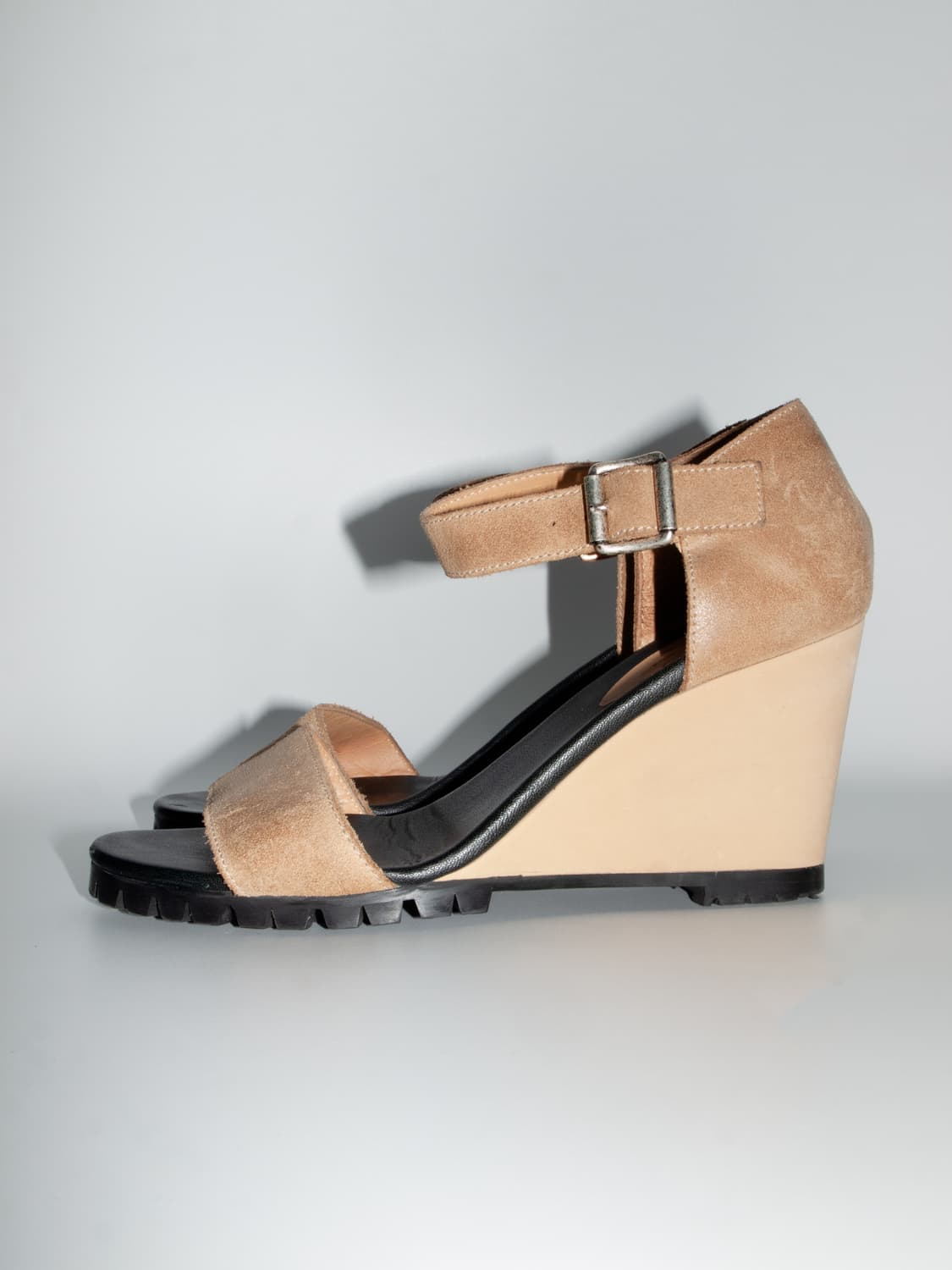 Suede Wedge Heel Sandle 상품이미지2