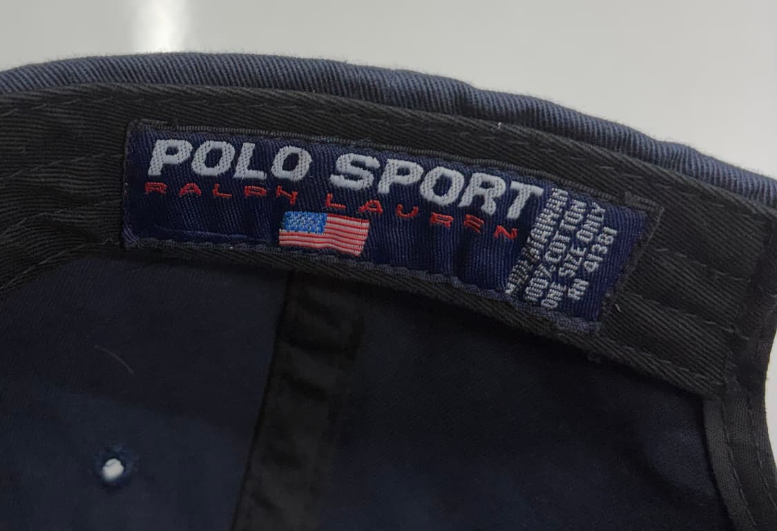90s 폴로 스포츠 랄프로렌 볼캡 네이비색 모자 상품이미지5