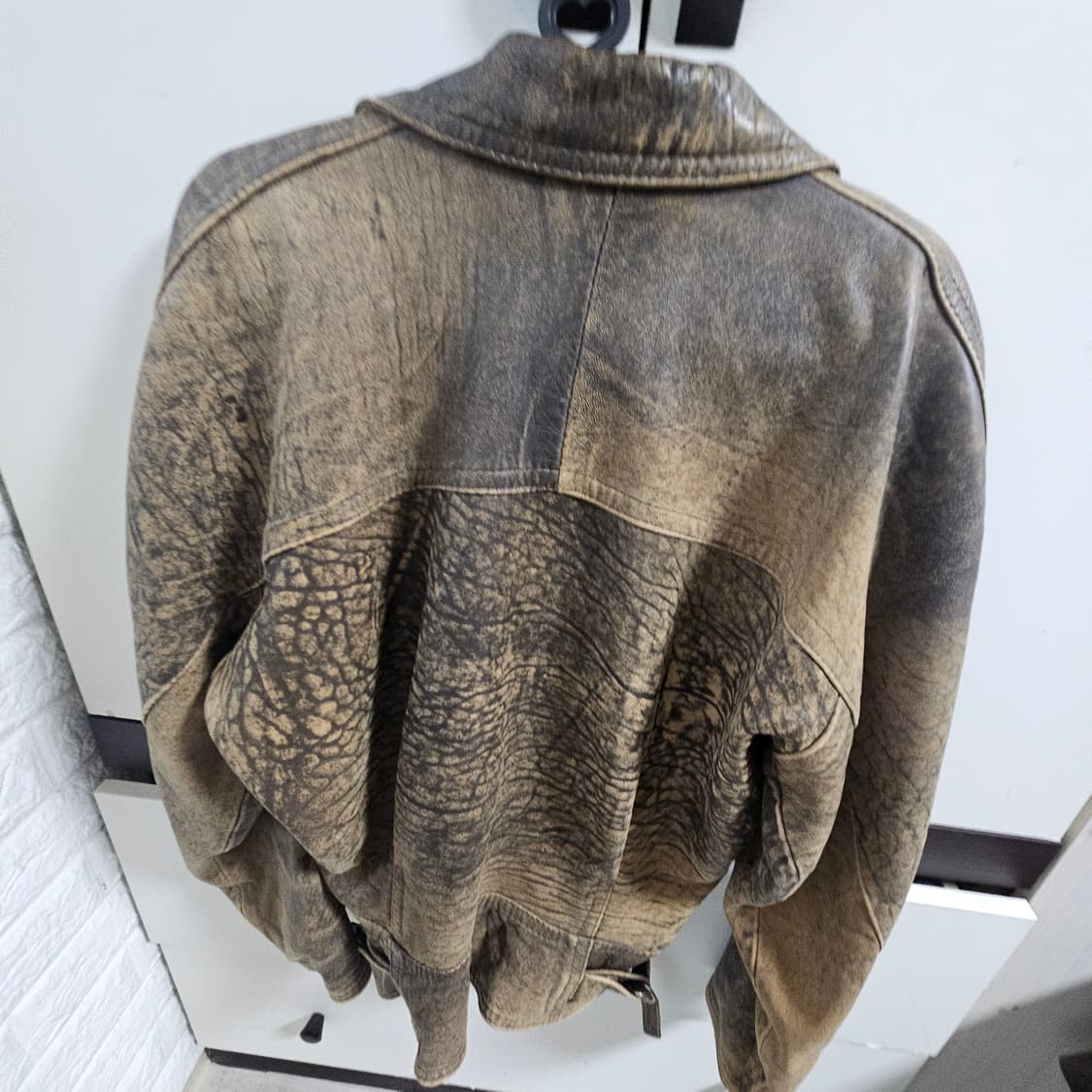 Vintage Genuine Leather Grunged Washed 상품이미지2