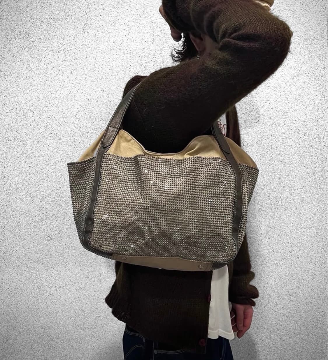 일본 빈티지 큐빅 가방 상품이미지1