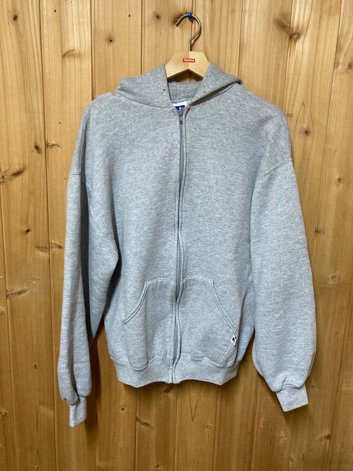 러셀 후드집업 made in USA 그레이 상품이미지1