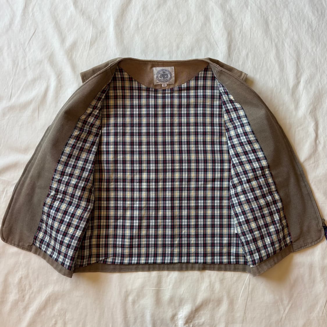 [105-108] 90s J.PRESS 캔버스 플란넬 워크 베스트 상품이미지6