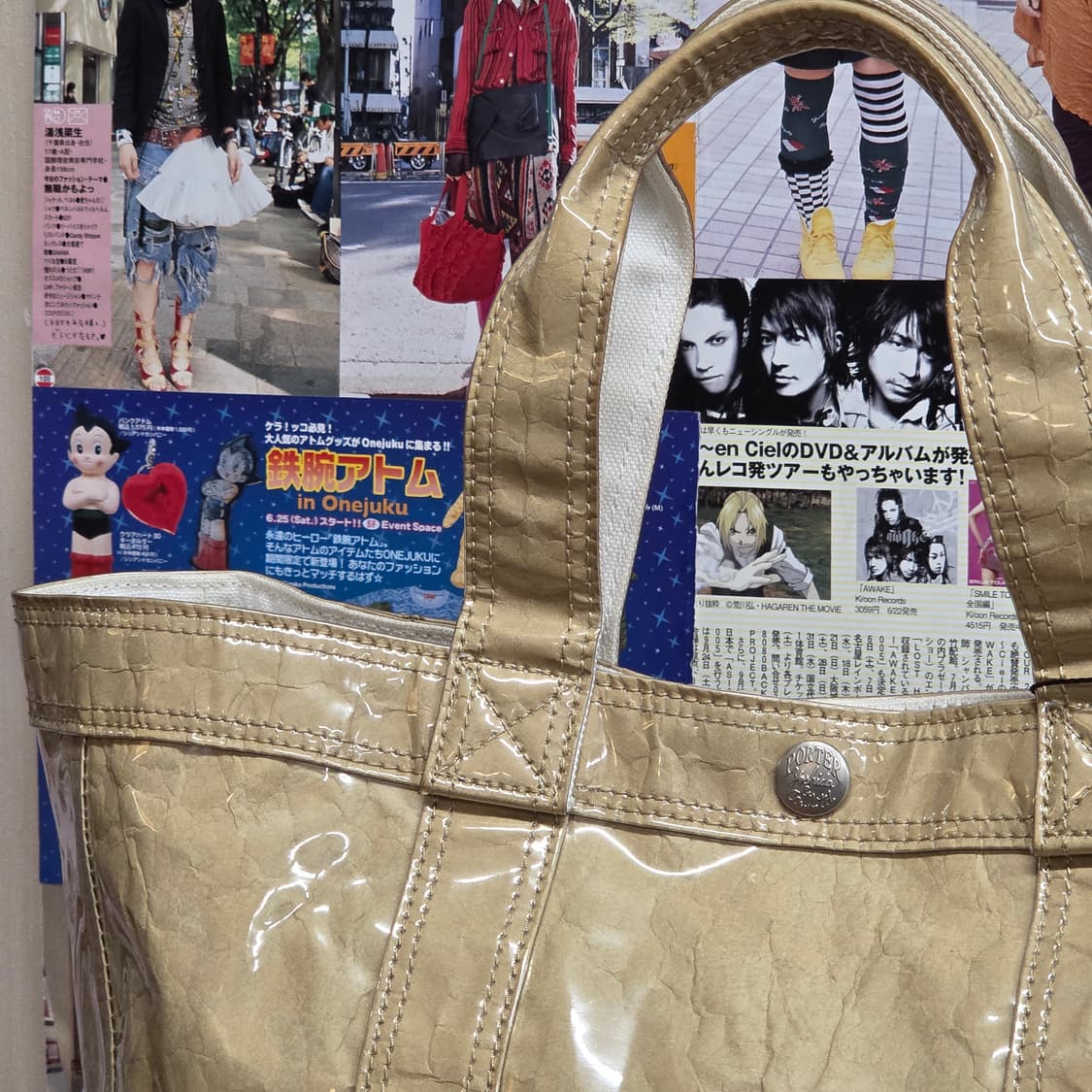 요시다 포터 PVC 페이퍼 베이지 미니 토트백 상품이미지2