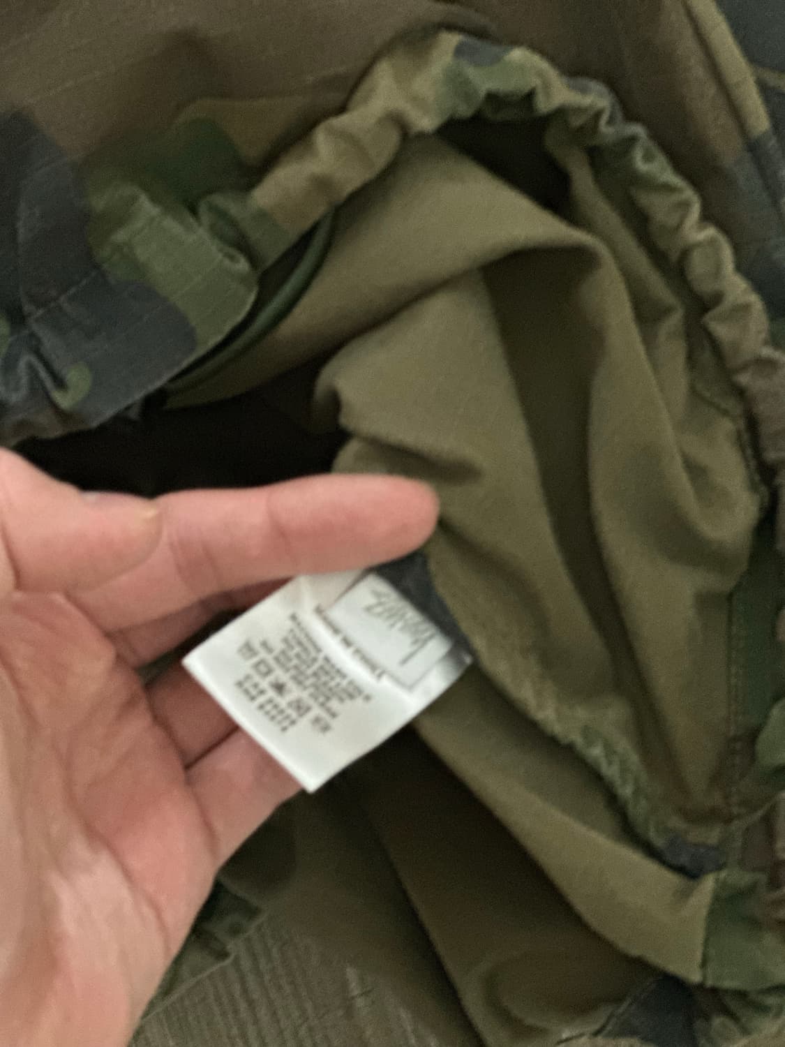 스투시 카모 후드 아노락 m 상품이미지5