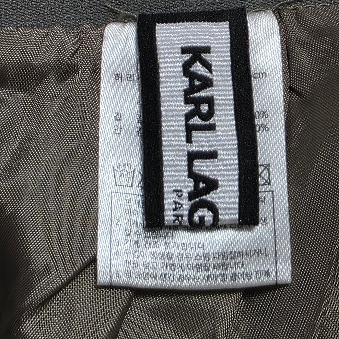 칼라거펠트 플레어 롱스커트 55 카키 A라인 스커트 여성 치마 상품이미지5