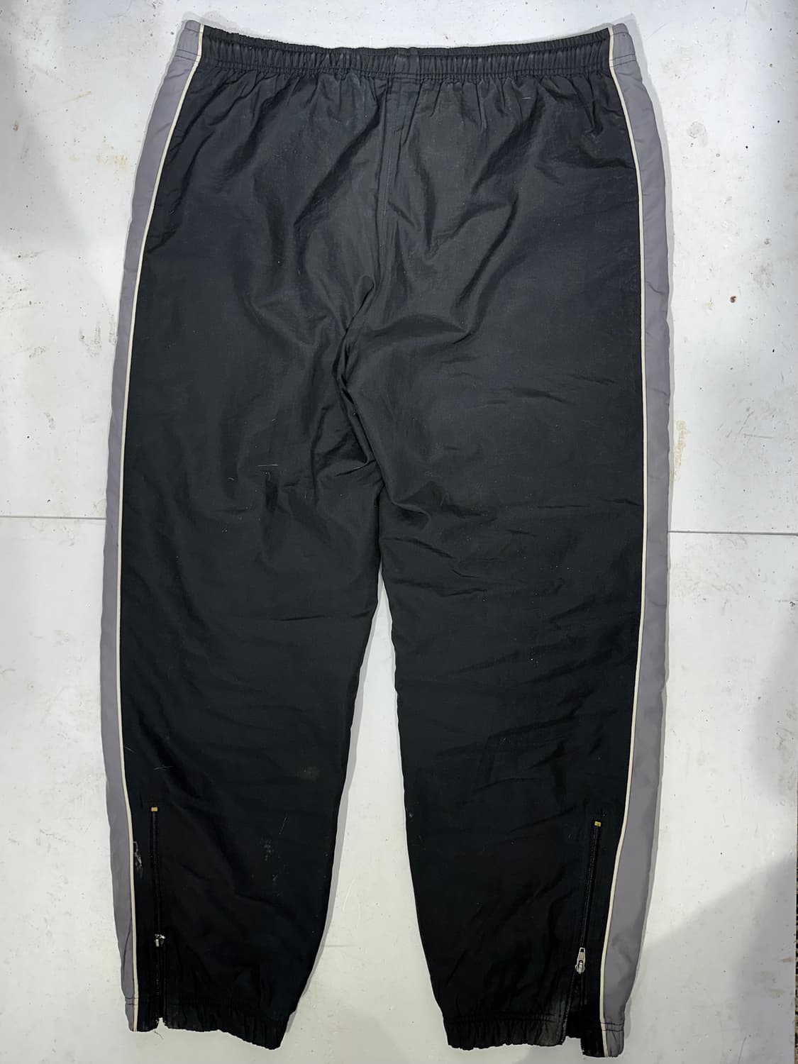 00s 나이키 블랙 와이드 그레이 사이드 라인 트랙 팬츠  상품이미지5