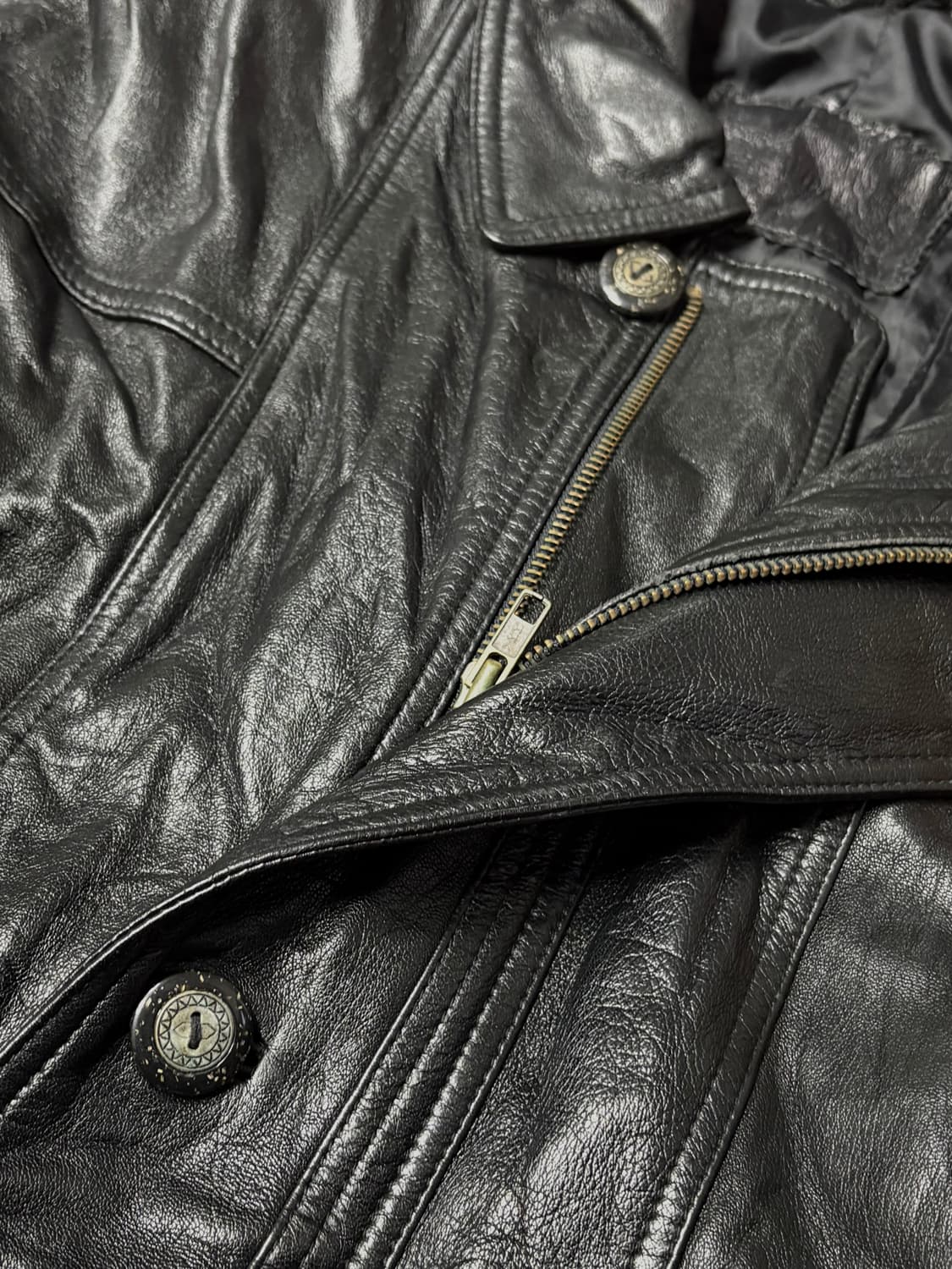 "Taxi Driver" Oversized Leather jacket 상품이미지3