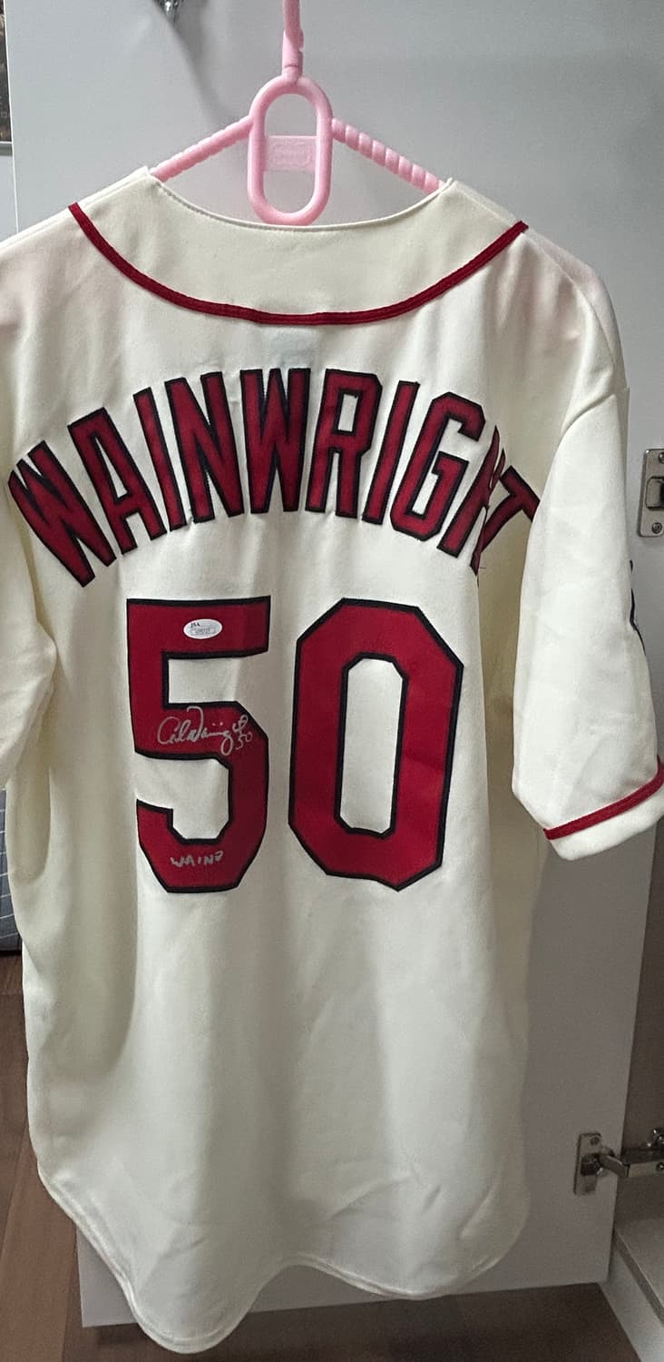 mlb 세인트루이스 카디널스 웨인라이트 싸인 유니폼 m사이즈 상품이미지2