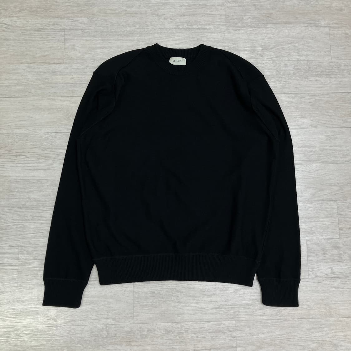 [M] 르메르 메리노울 니트 블랙 상품이미지1