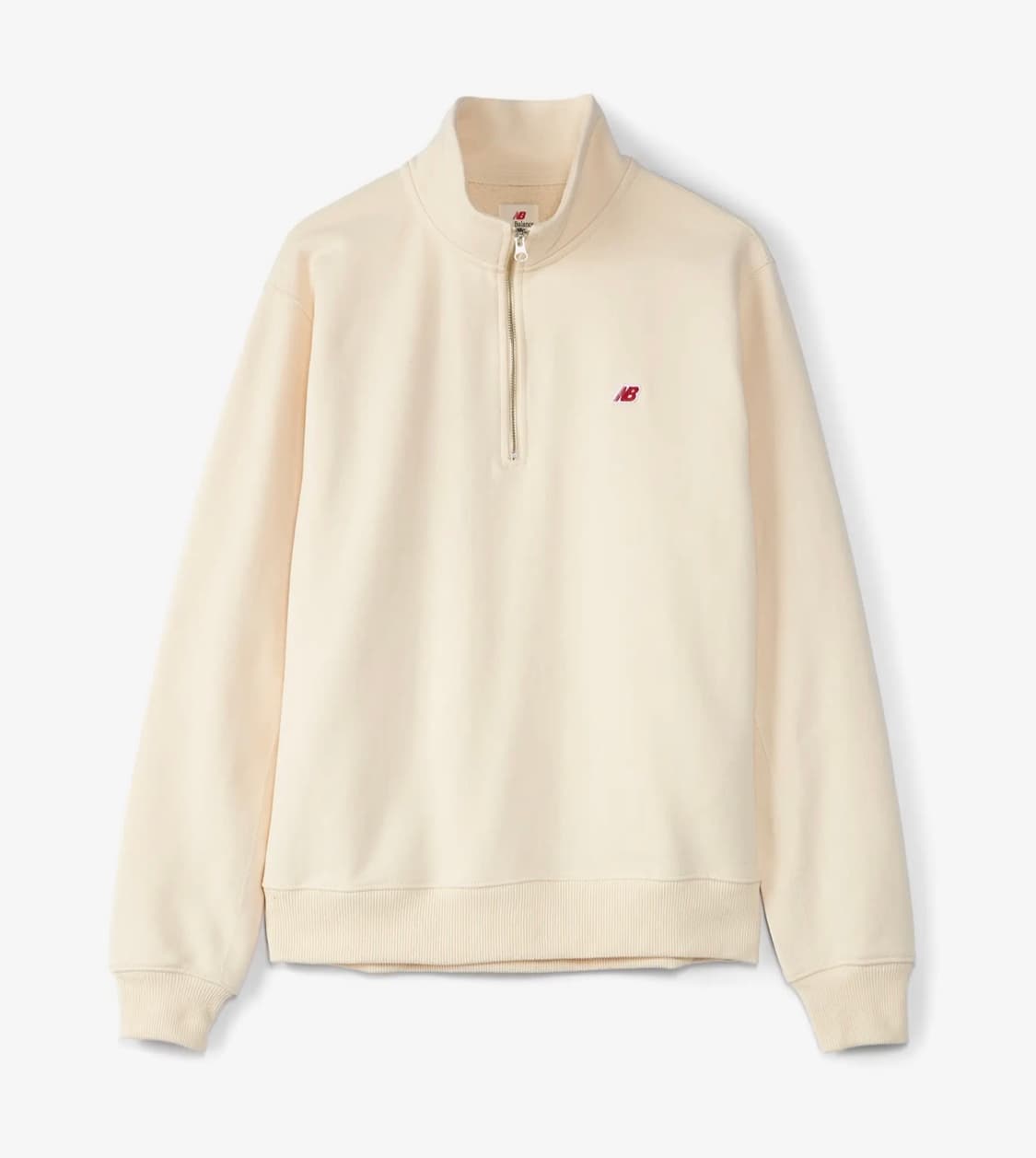 (정품/새상품) 뉴발란스 공용 베이지 NB 자수 로고 후드 상품이미지4