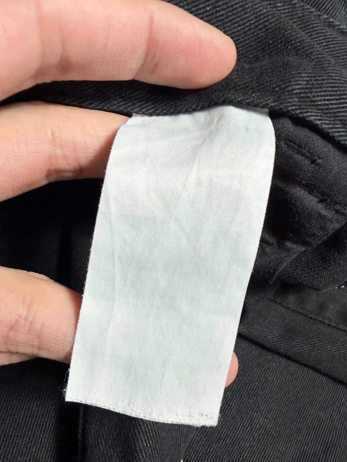 노매뉴얼 S.L 화이드 블랙 코튼 팬츠 R1828 상품이미지10