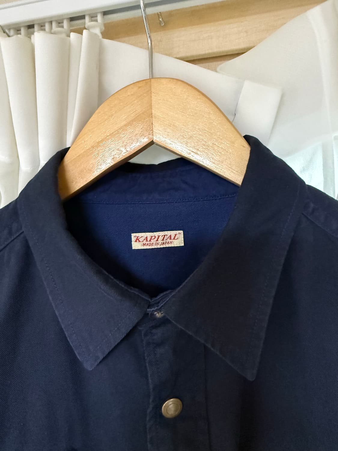 캐피탈 치노 너겟포켓 피쉬 셔츠 네이비 3사이즈 상품이미지3