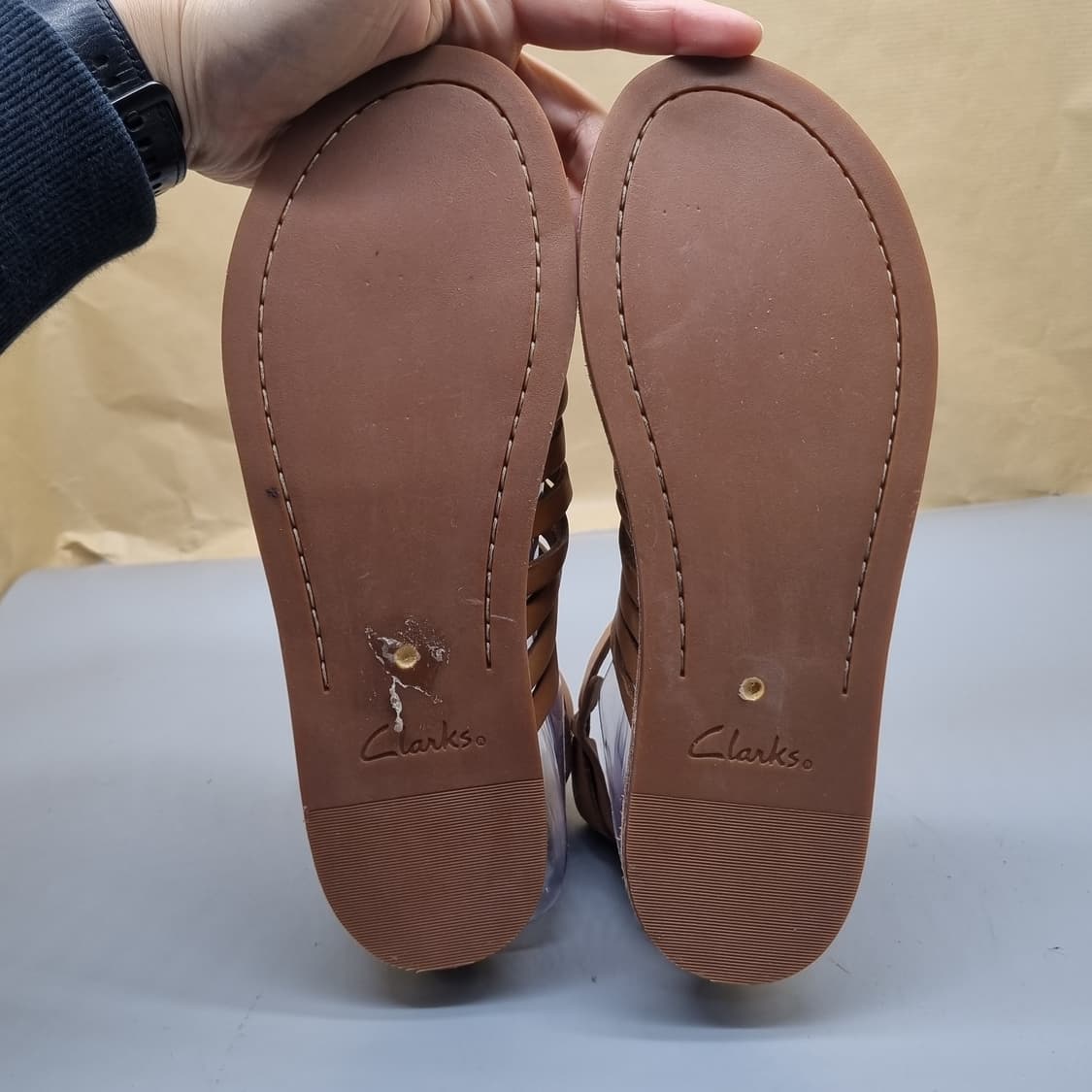 클락스 가죽 스트랩샌들240 상품이미지3