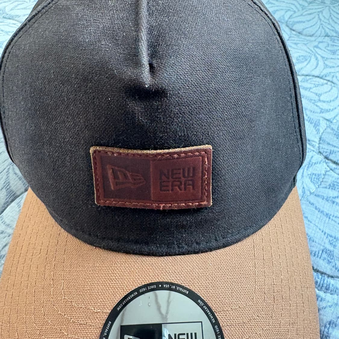 뉴에라 캔버스 가죽패치 캡 상품이미지7