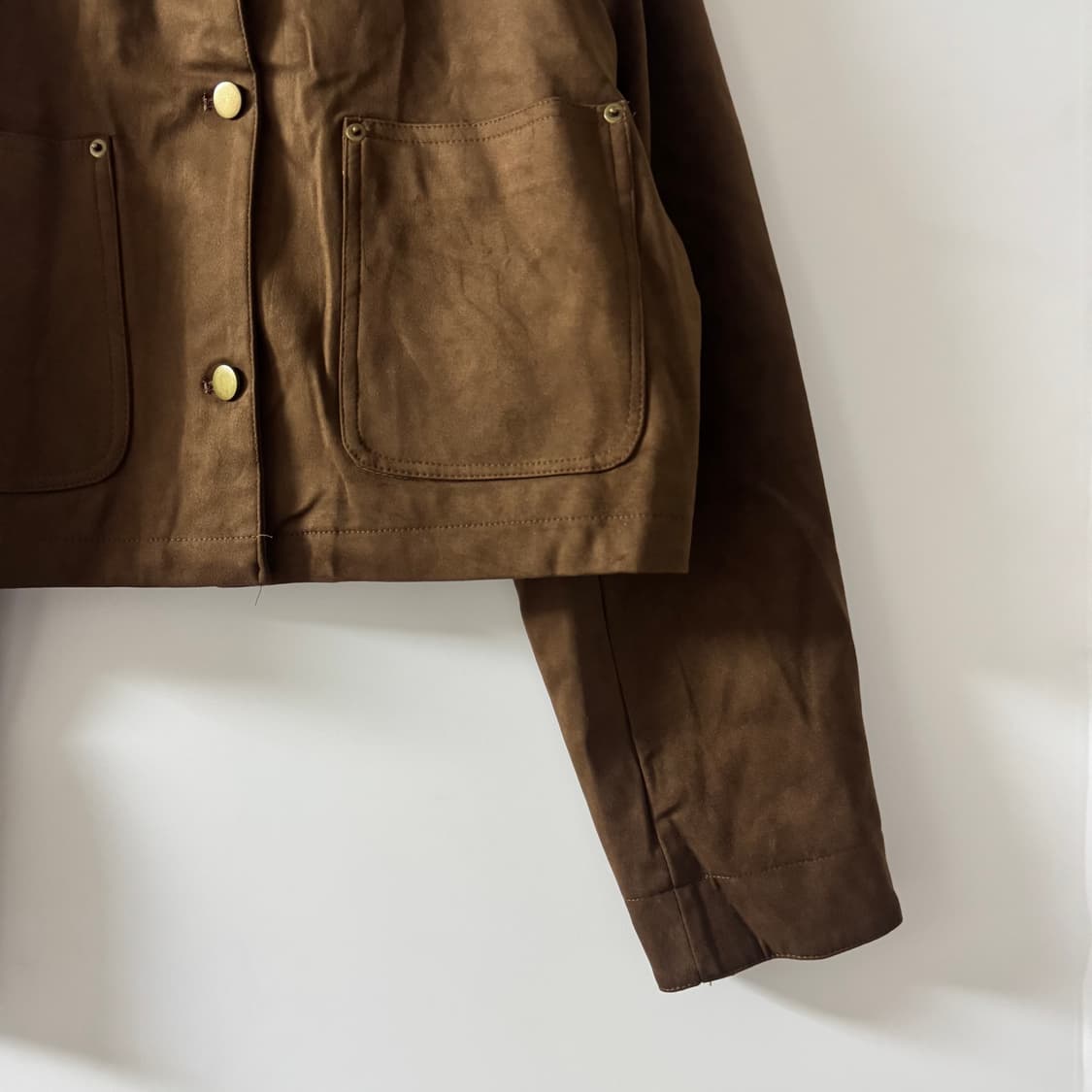 새상품 여자 스웨이드 자켓 (브라운) 상품이미지4