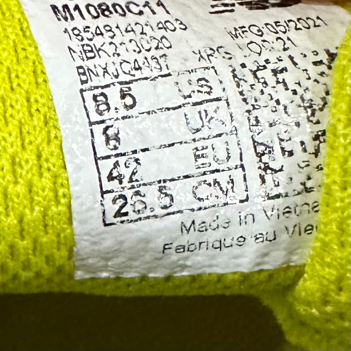 265) 뉴발란스 런닝화 남성 남자 운동화 프레쉬폼 1080 V11 상품이미지10