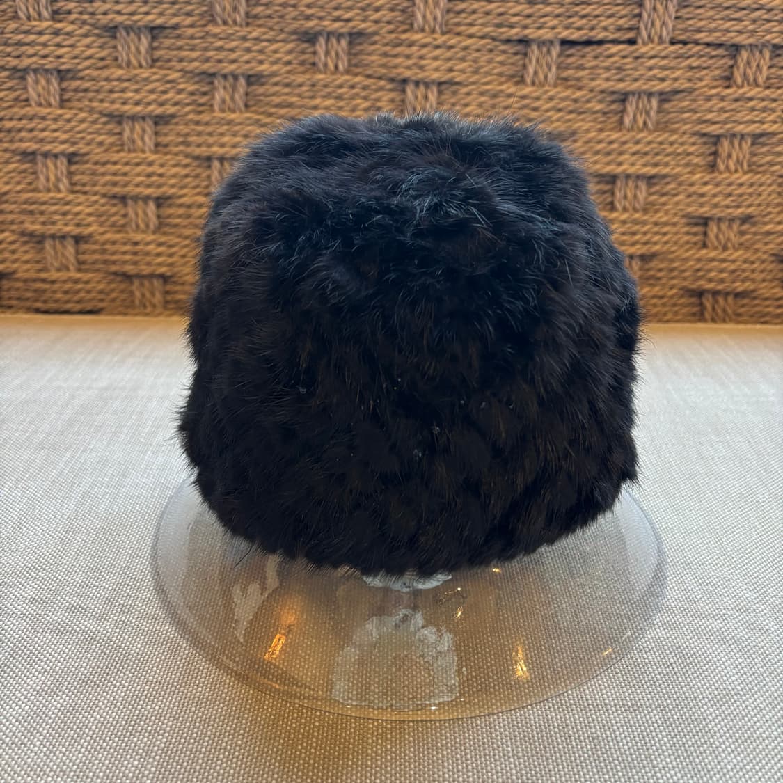 블랙 밍크 비니 Hat 상품이미지3