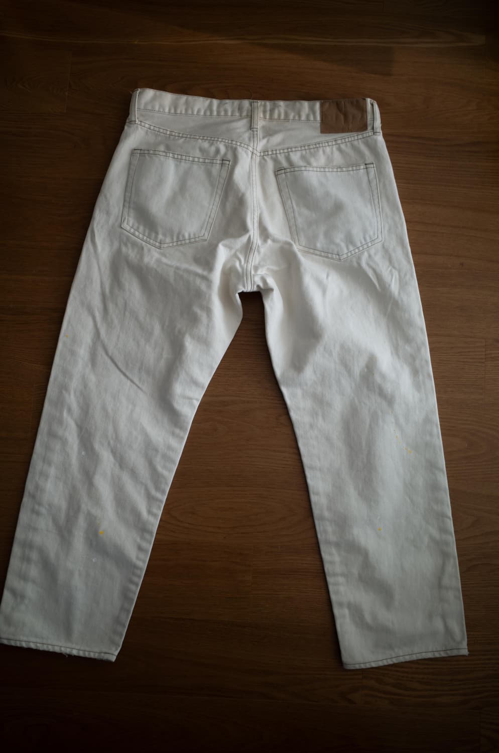 ymc x ordinary fits 페인팅 크림진 상품이미지2