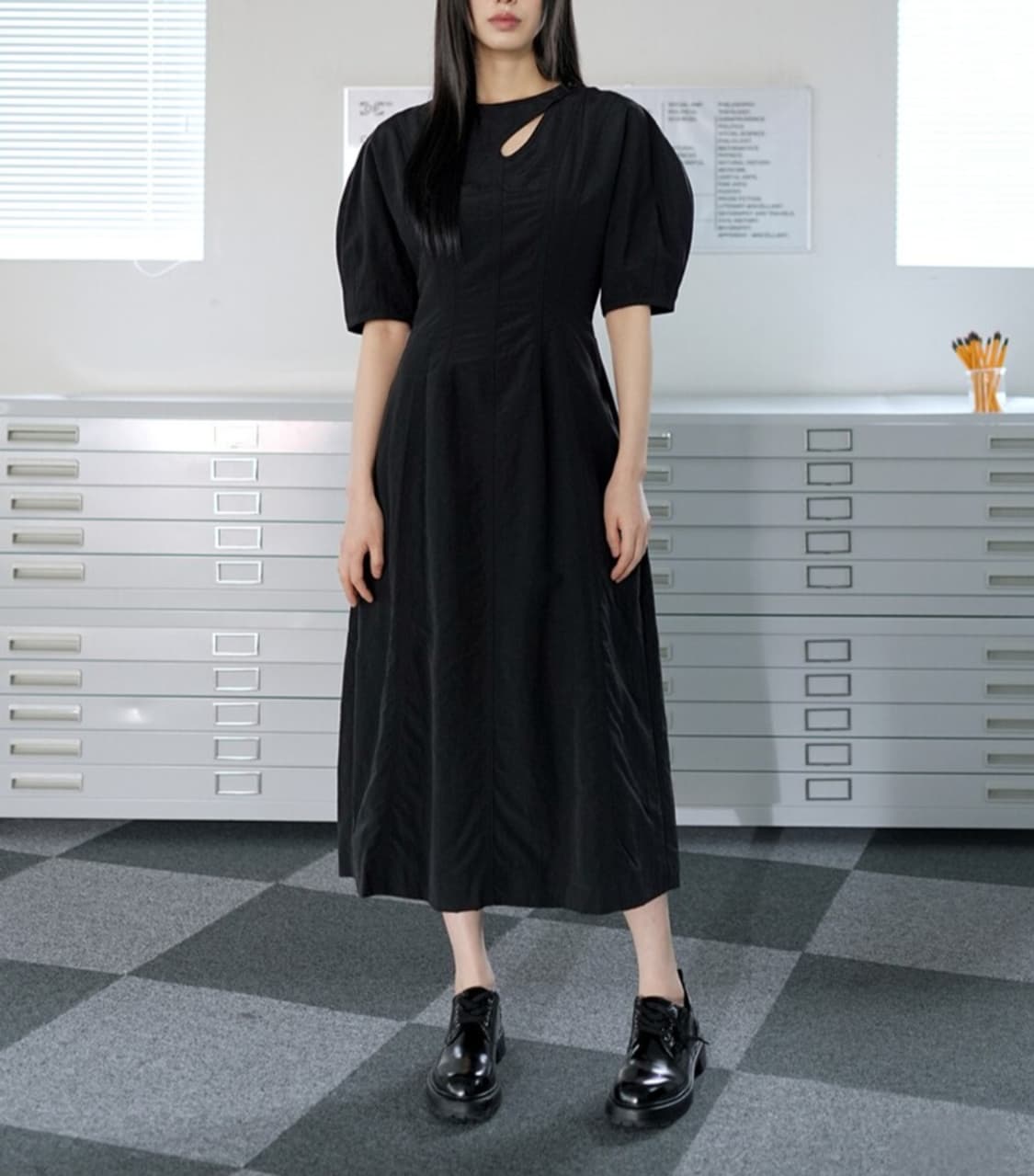 해바이해킴 나일론 벌룬 원피스 상품이미지1