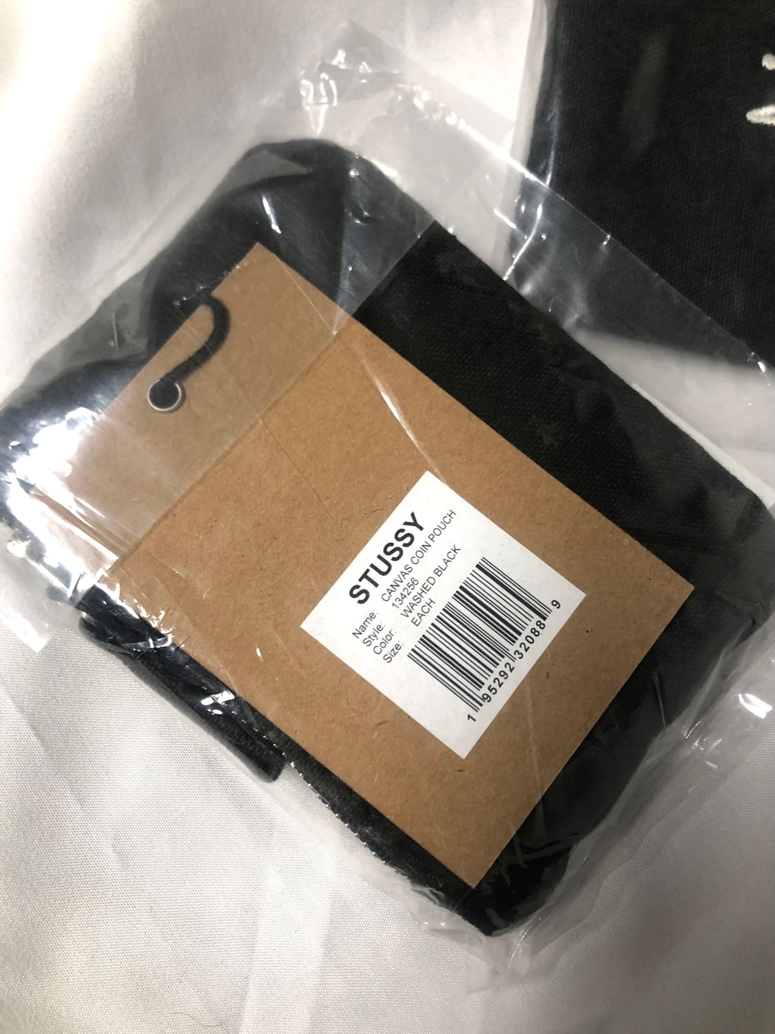 [새상품] 플래시세일 택포4만원! 스투시 캔버스 코인 파우치 워시드블랙 상품이미지3