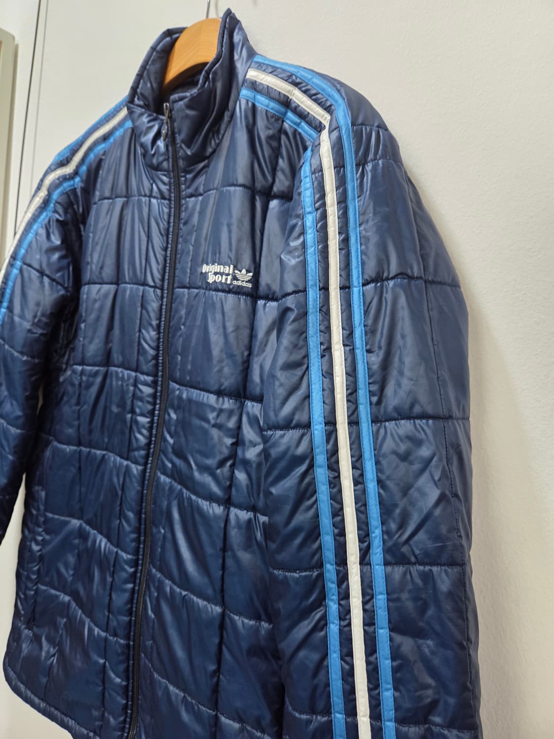 아디다스 오리지널 네이비 경량 집업 패딩 점퍼 105 상품이미지2